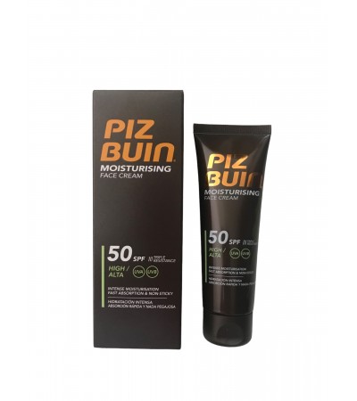 PIZ BUIN Слънцезащитен крем за лице SPF 50,  50 мл.