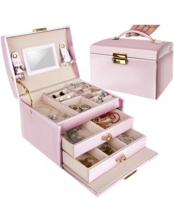 Кутия за бижута Beautylushh, розова