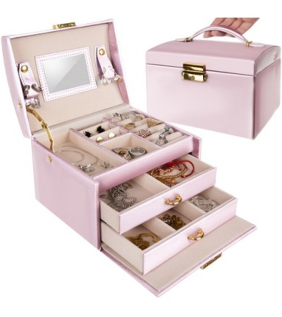 Кутия за бижута Beautylushh, розова