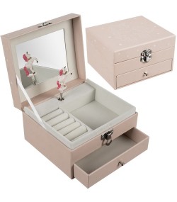 Jewelry box, with unicorn music box