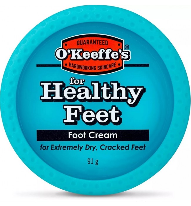 O'Keeffe's Healthy Feet foot cream, extremely dry, cracked feet, jar